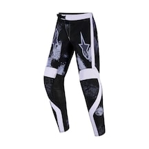 Alpinestars Youth Fluid Lahnd Genç Kros Motosiklet Pantolonu Siyah Beyaz Gri