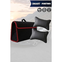 Smart Fortwo Uyumlu Siyah Renk Koltuk Yastığı Bagaj Çantası Lüks Model