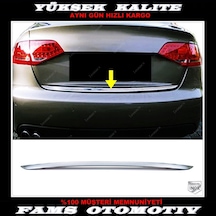 Audi A4 Krom Bagaj Alt Çıtası 2007-2015 Arası P. Çelik