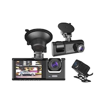 Torima Ta-01 Araç İçi Kamerası Dvr Lcd Ekranlı Gece Görüşlü 3 Kameralı G-sensör 1080p