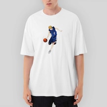 Anime 7 Baller Oversize Beyaz Tişört Beyaz