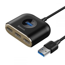 Baseus 1MT 4in1 USB HUB Adaptör USB3.0 TO USB3.0*1+USB2.0*3 Yükse