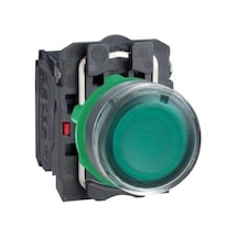 Xb5aw33m5 - Yeşil Sıva Altı Işıklı Buton Ø22 Yaylı Dönüş 1na+1nk 220...240v