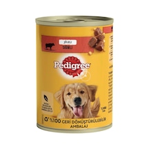 Pedigree Köpekler Adult Sığır Ve Ciğer Karışımı Jöleli Konserve Yaş Mama 400 G