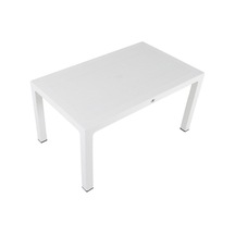 Luna 90x150 Elit Rattan Masa Beyaz