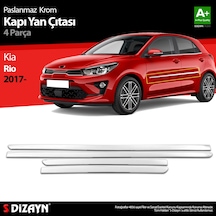 S-dizayn Kia Rio Krom Kapı Yan Çıtası 4 Prç 2017-2023