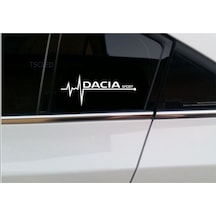 Dacia Sport Nabız Kalp Atışı Sticker 2 Adet Sağ Sol