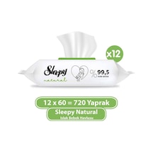 Sleepy Natural Islak Bebek Havlusu 12X60 (720 Yaprak) Sleepy Natural Islak Bebek Havlusu 12X60 (720 Yaprak)