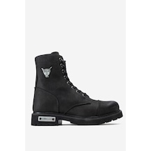 Hammer Jack 102 18505m Dock Step Gerçek Nubuk Deri Erkek Bot Siyah Siyah