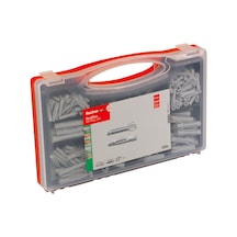 Fischer Red-box Ux/sx Plus, Dübel Kutusu, 160 Evrensel Dübel, Ux & 130 Genişletme Dübelleri Sx Plus, Önceden Sınıflandırılmış Dübel Seti, Çok Sayıda Yapı Malzemesi Ve Sabitleme İçin