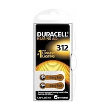 Duracell 312 Kulaklık Pili 6 Lı Kart