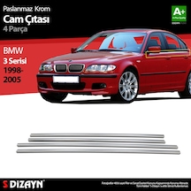 S-Dizayn Bmw 3 Serisi E46 Krom Cam Çıtası 4 Prç 1998-2005