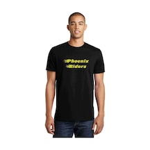 Phoenix Riders 2 Baskılı Siyah Erkek Tshirt