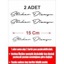 Kişiye Özel 2 Adet Isim Soyisim Yazılacak Yazı Sticker El Yazısı Isim Oto Araba Motosiklet Karavan Sticker 00028 15 Cm