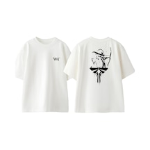 Thewert The Last Of Us 4 Tasarım Sırt Baskılı Pamuk Beyaz Oversize T-shirt