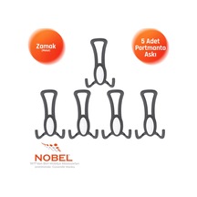 Seçi L Portmanto Askısı, Metal Vestiyer Askısı, Matsiyah , Duvar Ve Dolap Askılığı 5'li Set Vidalı Matsi Yah