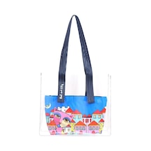 Biggdesign Owl And City Şeffaf Alışveriş Ve Plaj Çantası