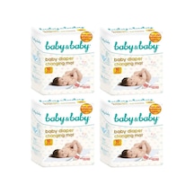 Baby&baby Kaydırmaz Bantlı Bebek Bakım Örtüsü 60x60cm 10'lu X 4 Adet
