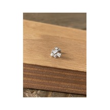 925 Ayar Gümüş İncili Kelebek Helix Tragus Kıkırdak Piercingi Gümüş Piercing