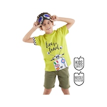 Denokids Mshb&g Motosiklet Turu Erkek Çocuk T-Shirt Şort Takım Çok Renkli