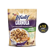 Eti Lifalif Granola Kuru Vişneli Kakao Parçacıklı Fındıklı 12 x 200 G