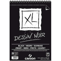 Canson Xl Dessin Noir Siyah Çizim Bloğu 150G A4