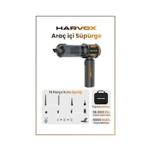 Harvox Professional 18000pa Fırçasız Motorlu Şarjlı Araç Süpürgesi - Sarı