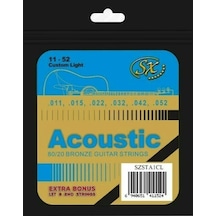 Sx Szsta1cl Custom Light Bronz Akustik Gitar Teli 11-52