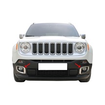 Jeep Renegade Sis Farı Çerçevesi 2 Prç Paslanmaz Çelik 2014-2018
