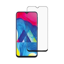 Samsung Galaxy Uyumlu M10 Siyah 5D Tam Kaplayan Ekran Koruyucu Cam