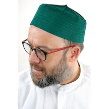 Kubbeli Sert Kalıp Takke - Yeşil