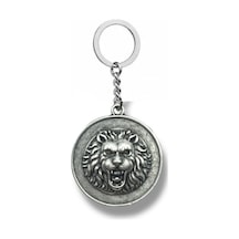 Lion S Majesty Aslan Madalyon Figürlü Unisex Metal Anahtarlık