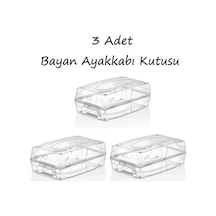 3 Adet Ayakkabı Kutusu Kadın Ayakkabı Saklama Kutusu Ayakkabılık