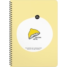 Keskin Color Hisli Şeyler Spiralli Sıkıldım Artık Karton Kapak 80 Yaprak A4 Çizgili Defter Varsayılan