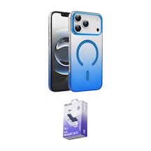 İeg Apple iPhone Uyumlu 17 Pro Max Kılıf Ahenk Doku Özel Seri - Siyah Bilvis 5in1 5d Magic Hayalet Cam Ekran Koruyucu Turuncu
