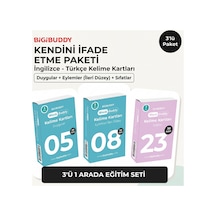 Bigibuddy Wordsbuddy Türkçe İngilizce Kelime Kartları Kendini İfade Etme 90 Kart 3 Lü Set Bigione Cihaz Hariç