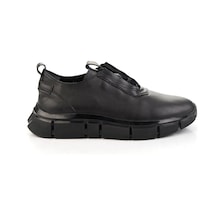 Bambi Siyah Hakiki Deri Erkek Sneaker E01958178003 Siyah