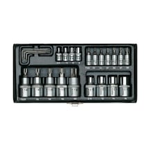 Proxxon 23102 24 Parçalı Torx Lokma Takımı 1/4'' Ve 1/2''