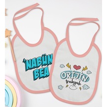 BK Kids Nabün Bea ve Orjin Trakyalı Tasarımlı 2’li Pembe Mama Önl Pembe