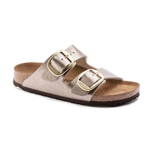 Birkenstock Arizona Big Buckle Kadın Terlik - Boz Koyu Bej Birkenstock Arizona Big Buckle Kadın Terlik - Boz Koyu Bej