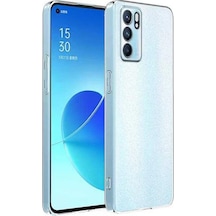 Oppo Reno 6 Kılıf Kamera Korumalı Ultra İnce Şeffaf Silikon Kılıf- 5775 Mh-hs0694-9460