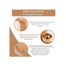 Masif Ahşap Ve Pirinç Kapı Zili Rüzgar Çanı Manyetik Yapıştırıcılı/cam Kapı Uyumlu Minimal Dekoratif Kapı Çanı Ev Ofis Dükkan Giriş Zili
