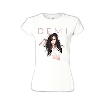 Demi Lovato - Made İn The Usa Beyaz Kadın Tshirt 001