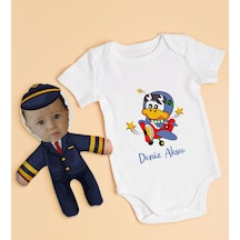 Bitmeyenkartus Bk Kids Kişiye Özel Fotoğraflı Bebek Yastık Ve Bebek Body Zıbın H (550906335) Çok Renkli