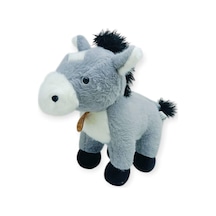 Peluş Hayvanlar Sesli 30 Cm At - Gri