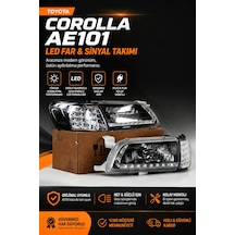Toyota Corolla Ae101 Led Far Ve Sinyal Takımı Beyaz - 2 Adet / 1 Takım