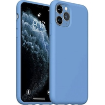 Hnrlıshp Newface Apple Uyumlu iPhone 11 Pro Max Kılıf Nano İçi Kadife Silikon - Mavi