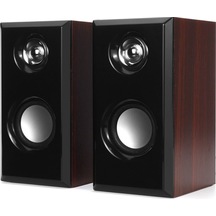 C-8003 Usb Ahşap Desen Pc Hoparlör Subwoofer Ses Sistemi 2.0