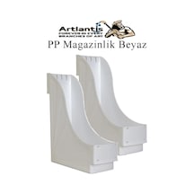 Plastik Magazinlik Beyaz 2 Adet Plastik Kutu Klasörü Magazinlik A4 Dosya Ve Masa Düzenleyici Sınıf Ev Ofis