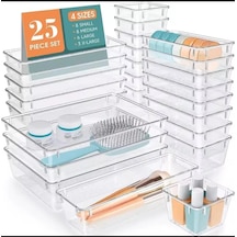 Bade 25 Parça Çekmece Içi Düzenleyici Banyo Makyaj Organizer Takı